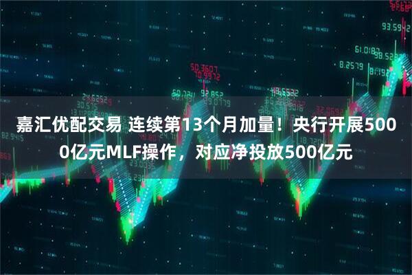 嘉汇优配交易 连续第13个月加量!央行开展5000亿元MLF操作,对应净投放500亿元